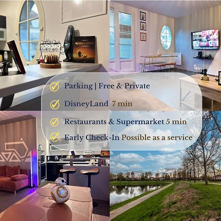 Once Upon A Time - 7Min From Disneyland - Free Private Parking - Self Checkin - Balcony - Barbecue Magny-le-Hongre Exterior foto